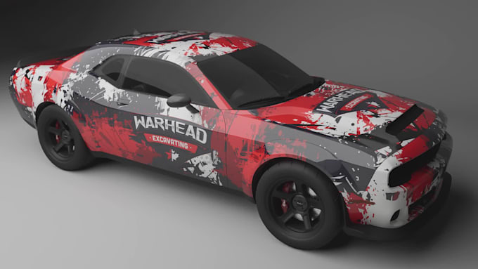 do unique car, van, vehicle wrap design or vehicle sticker