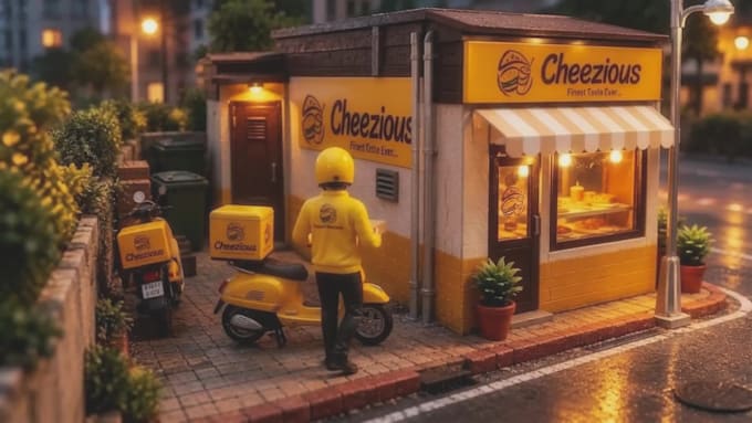 create a cinematic delivery promotional video for your brand