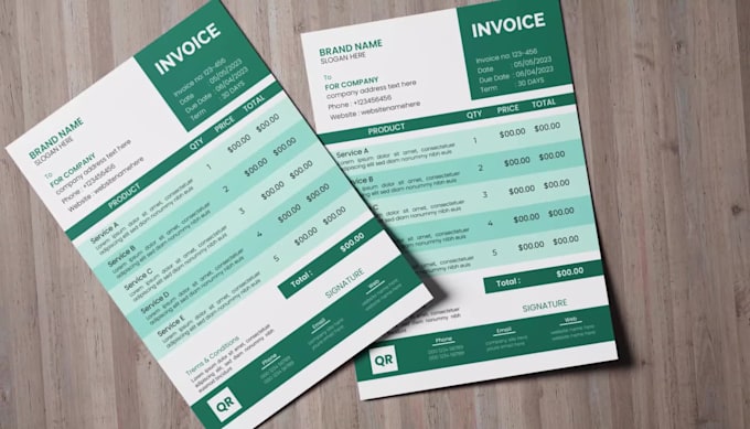 Do fillable price list or invoice and any stationery design by ...