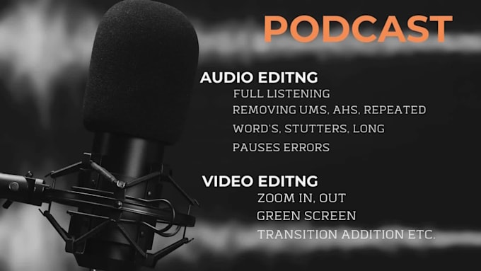 edit podcast audio and video