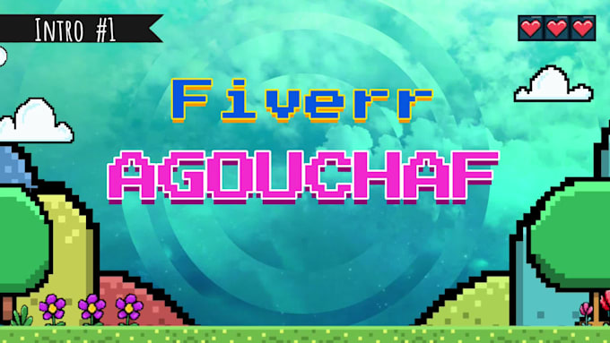 create kids pixel gaming intro outro