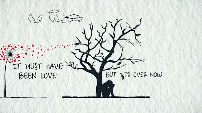 create custom animation lyric music video hand drawn style
