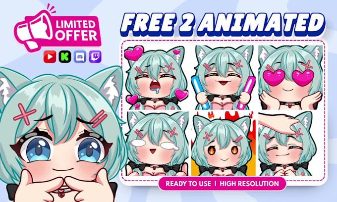 custom twitch emotes animated emotes sub badges for vtuber