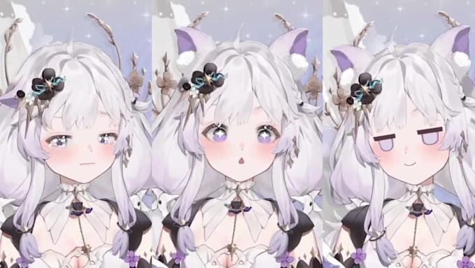 draw and rig live2d model, 2d vtuber model, live2d vtuber rigging, anime vtuber