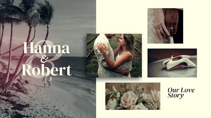 unique wedding slideshows available in 4k