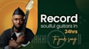 record soulful guitar to your song in one day