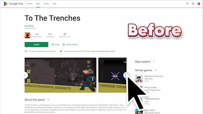 make the essential creatives for the google play store