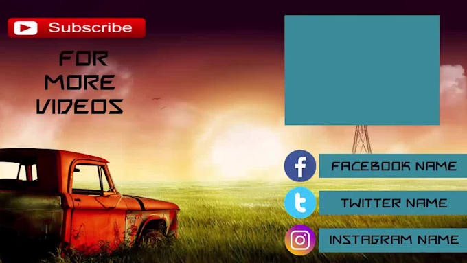 make a clean Youtube outro video intro