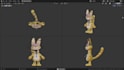 3d character 3d animation, rigs for game in blender, unity 3d,  unreal engine 5