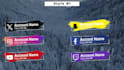 do 7 different style social media lower third