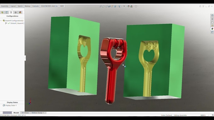 design 3d mechanical parts and molds using solidworks