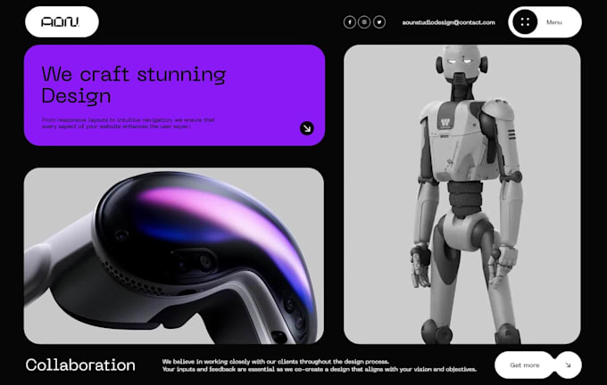 develop 3d animated and interactive website with sales funnel landing page