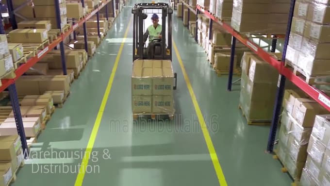 make logistic parcel delivery service video for your logo