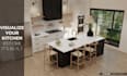 design kitchen interior in 3d and render