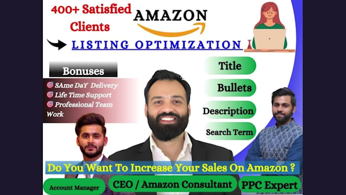 write seo amazon listing optimization, fba product description