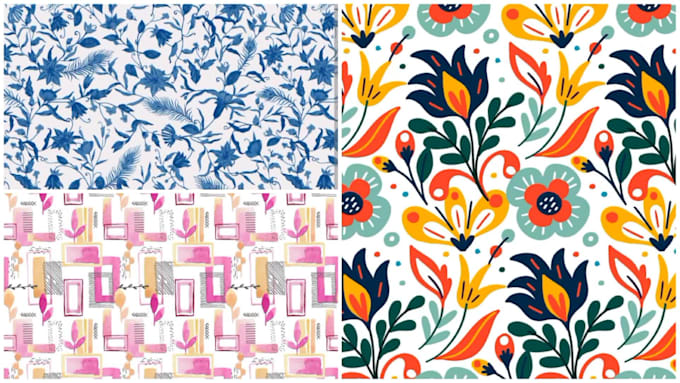 design seamless patterns, brand and textile patterns