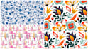design seamless patterns, brand and textile patterns