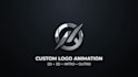 create custom animated logo animation 3d intro and outro video