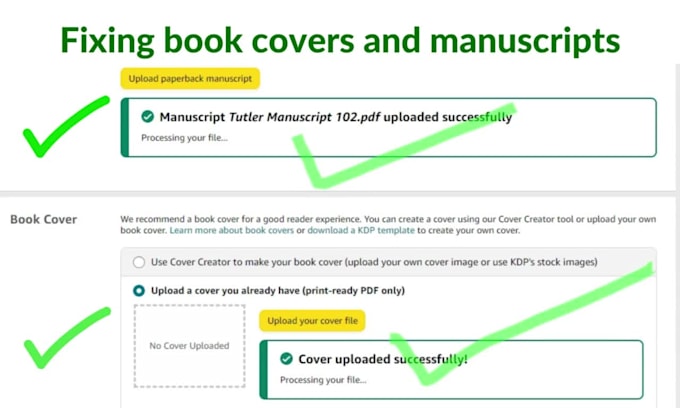 error fix your book cover and manuscript