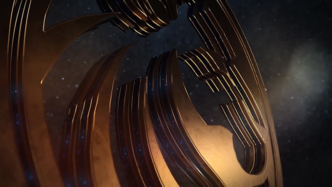 create a cinematic movie style 3d logo animation intro for films