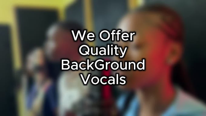 record a gospel choir, choir, harmony and background vocal