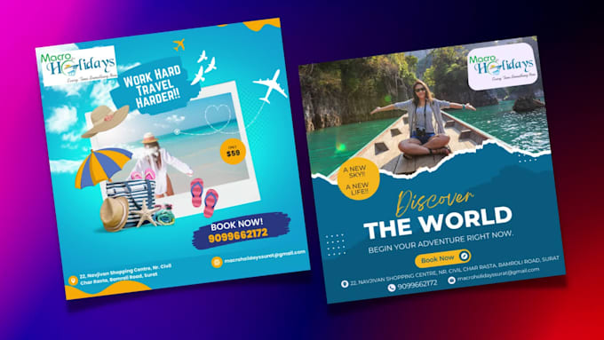 create an informative creative flyer for your company within 24 hours