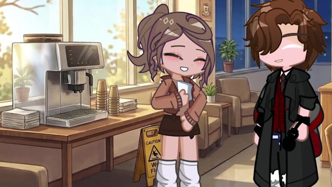 create a custom gacha mini movie animated story