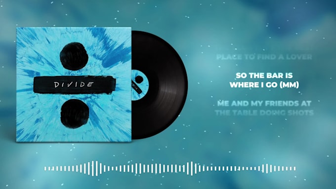 do a lyrics music visualizer for youtube and instagram