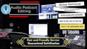 do professional audio podcast editing with cleanup denoise, mixing and mastering