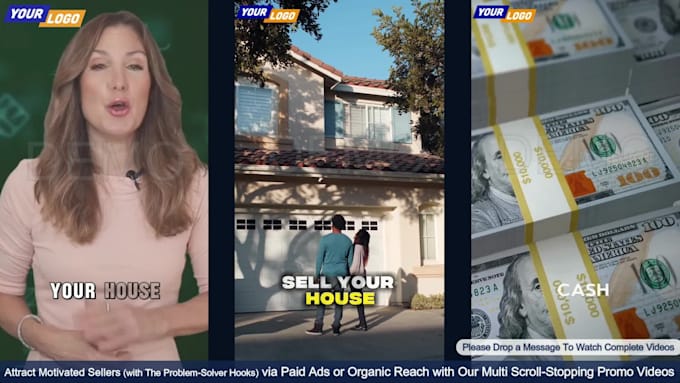 create real estate cash home buyers promos video ads