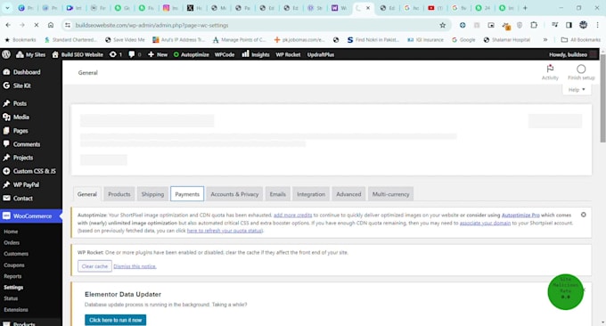 integrate stripe and paypal accounts in the wordpress site