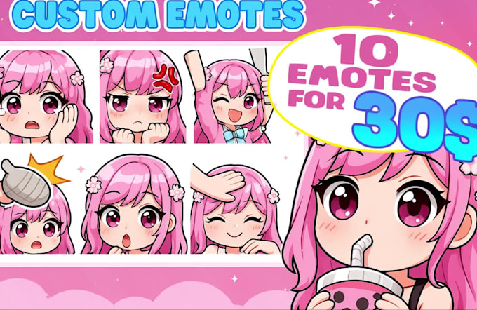 create custom twitch and kick emotes, sub badges, and animated stream emotes