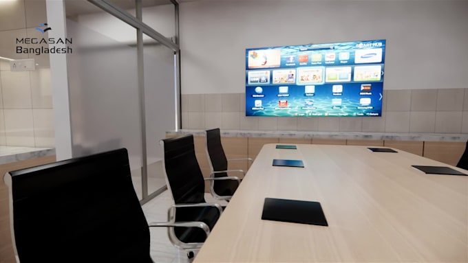 create realistic 3d office space renders for your design