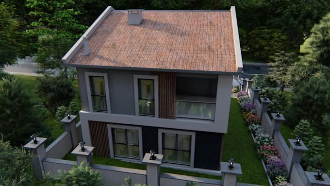 make any 3d model in sketchup and render