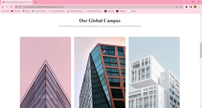 be your front end web developer using with HTML , CSS and bootstrap