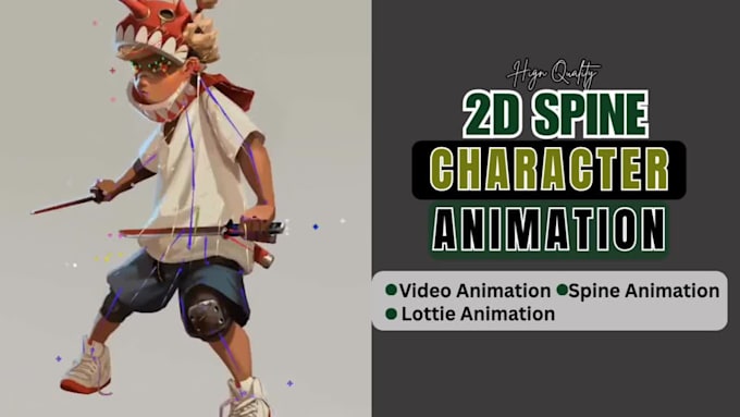 rig your character, do character rigging, video animation using spine pro