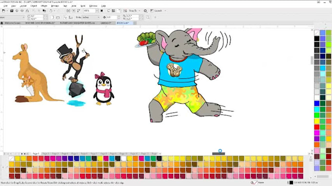 create illustrations, cartoon, book covers, and characters