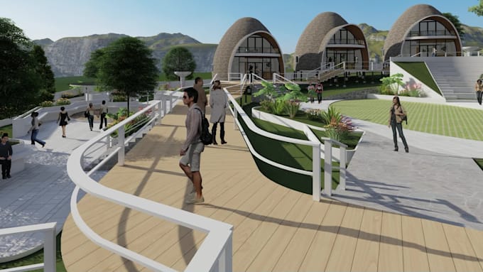 design and render 3d architectural exterior and interior