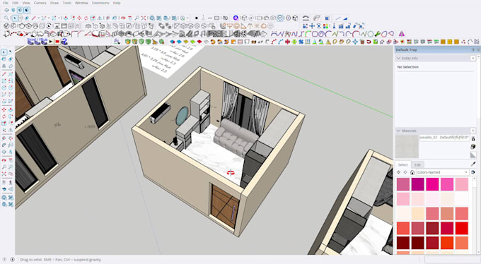 design closets, kitchens and TV units in 2d and 3d