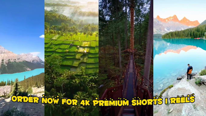 create travel and nature shorts or reels