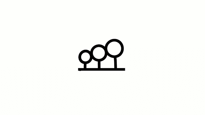 create a simple minimal logo animation