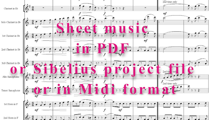 make music transcriptions for any instrumentation