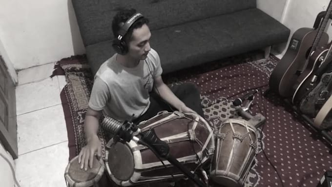 record kendang percussion for your music project