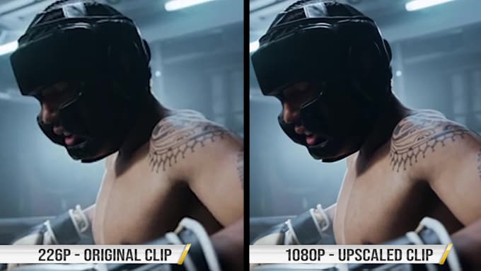 edit, enhance, upscale and improve low quality videos