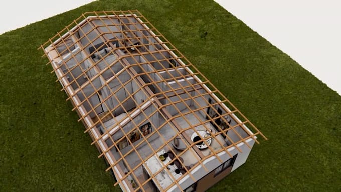 do 3d walkthrough interior exterior modeling, 3d render