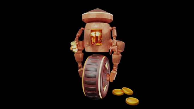 create low poly or mid poly models and environments