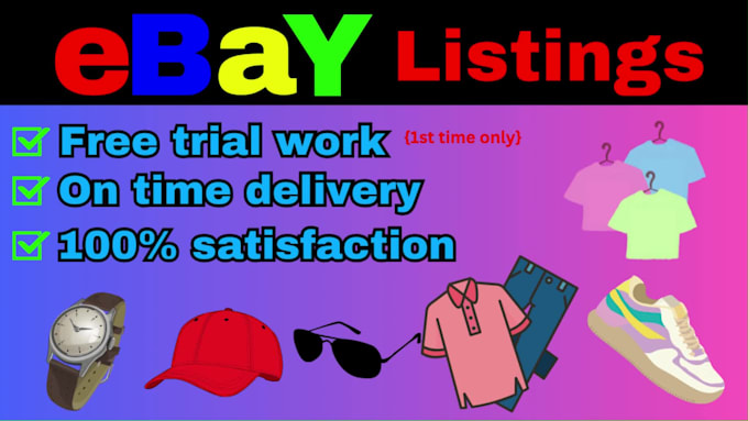 do ebay product listing, ebay listing, ebay lister, ebay product upload