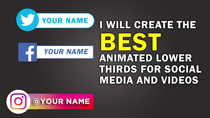 create the best animations and lower thirds in 24h