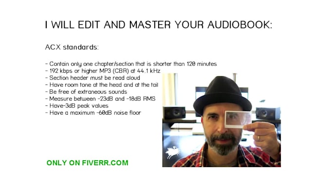 edit and master your audiobook with acx standards