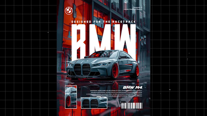 design car poster, social banner or flyer